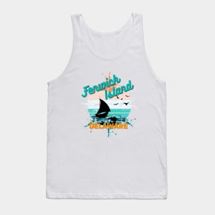 Fenwick Island Delaware Retro Vintage Island Tank Top